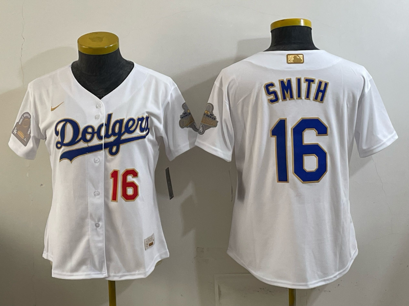 youth Los Angeles Dodgers #16 Smith white Game 2026 Nike MLB Jersey 4100012